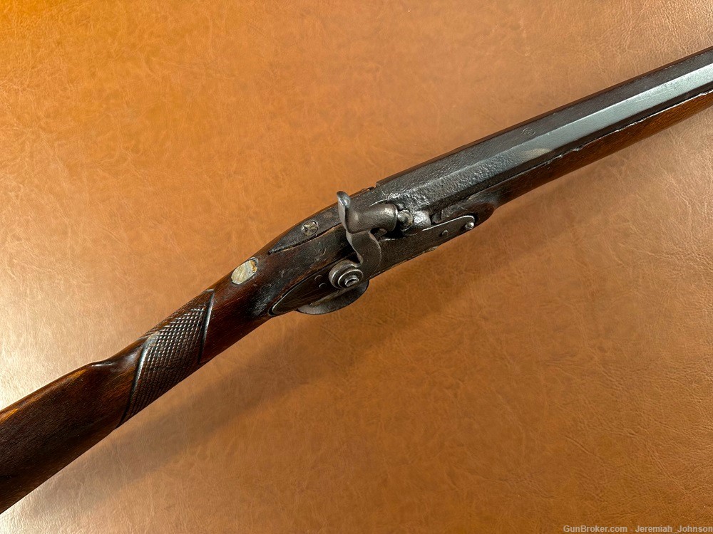 1800s Small Bore 30 Gauge Percussion Single Barrel Fowler Shotgun 3 1/2 lbs-img-4