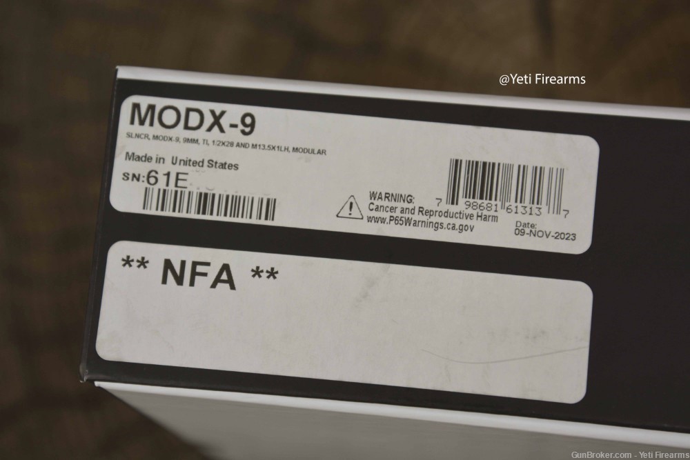 Sig Sauer MODX-9 9mm Modular Suppressor Black NFA No CC Fee -img-3
