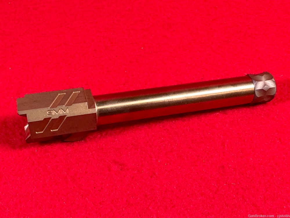 Zev Tech Bronze Glock 17 9mm Gen1-4 Threaded Match Pistol Barrel-img-0