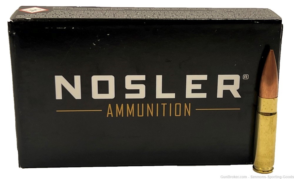 Nosler (51275) 300 BLK 220GR HPBT Rifle Ammunition Qty. 5Bxs/100Rds-img-1