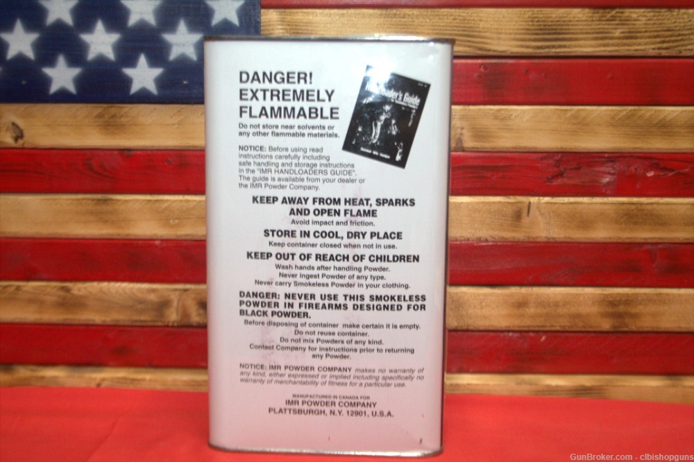 RARE IMR Powder 4198 Smokeless 8 Pounds see our other reloading stuff-img-2