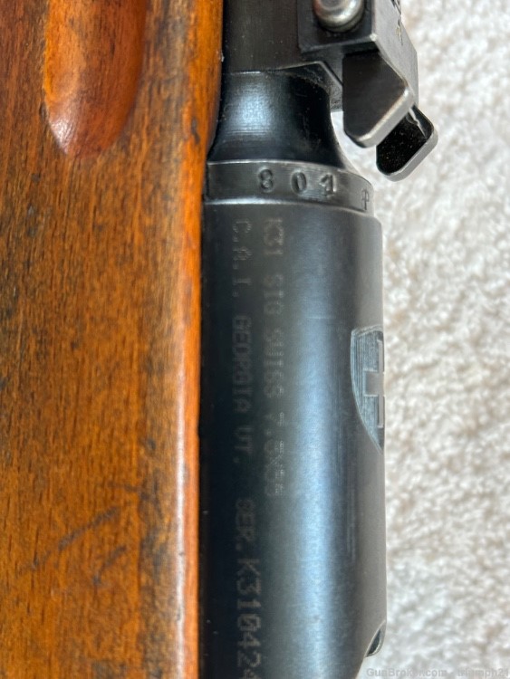 Swiss K31 Straight Pull Rifle 7.5mmMatching S/N #-img-0