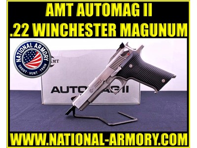AMT AUTOMAG II 22 WMR 4.5” BARREL W/ FACTORY BOX AND MANUAL 