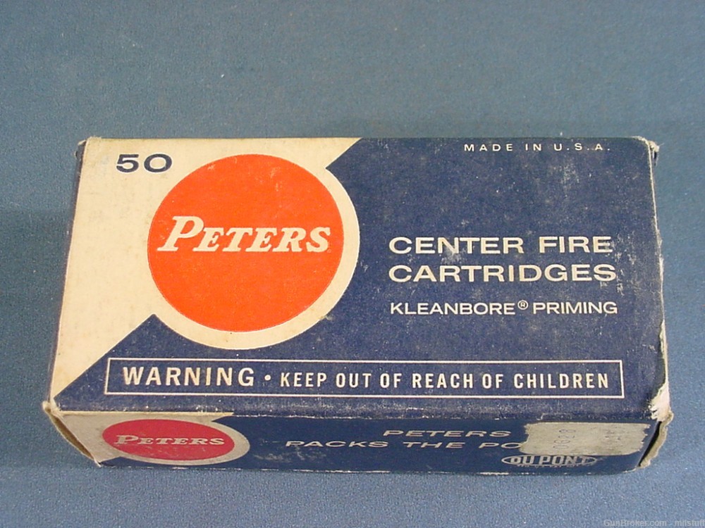 Vintage Collectors Ammo Peters 32 S&W Long 50 Rounds 98 Gr Lead-img-1