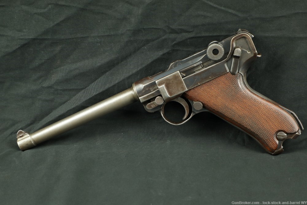 Custom German WWI DWM P.08 Luger 6 1/4" 9mm Semi-Automatic Pistol, C&R Rare-img-6