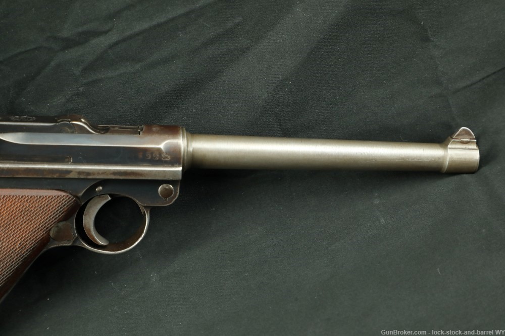Custom German WWI DWM P.08 Luger 6 1/4" 9mm Semi-Automatic Pistol, C&R Rare-img-5