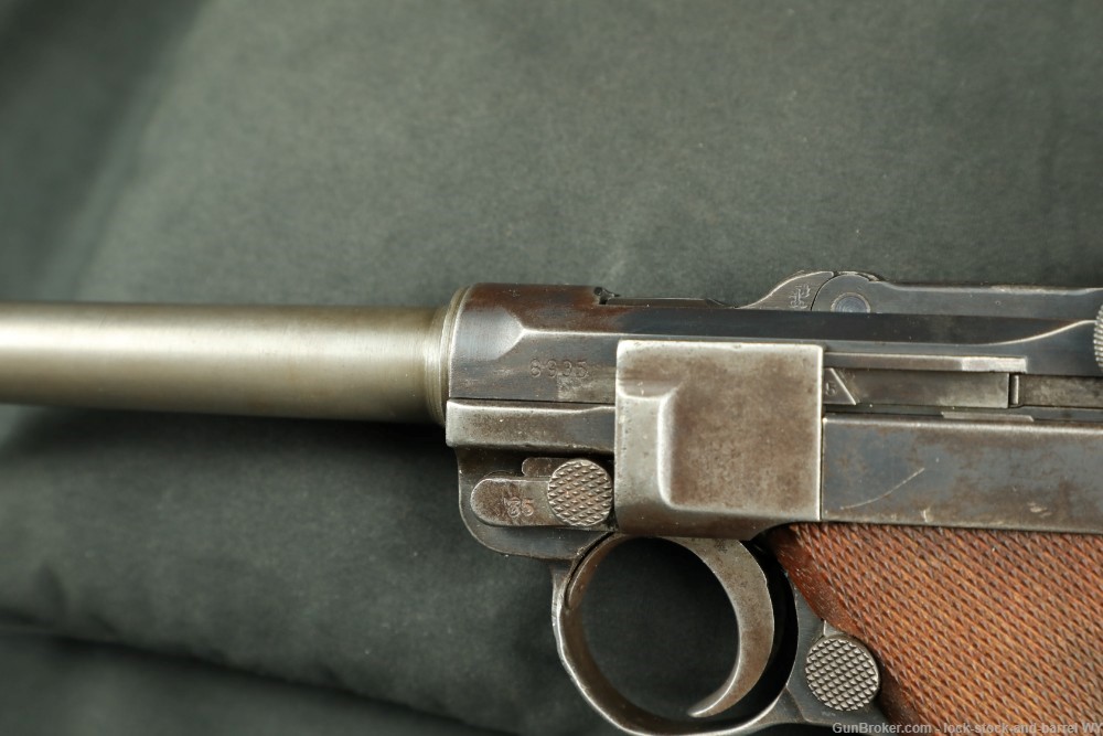Custom German WWI DWM P.08 Luger 6 1/4" 9mm Semi-Automatic Pistol, C&R Rare-img-21