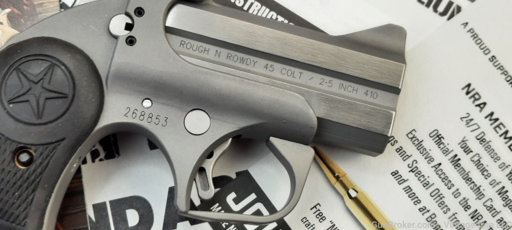 Bond Arms Rowdy 45 Colt/410 Ga 3" Derringer 45 Long Colt.410 Gauge NIB!NR-img-15