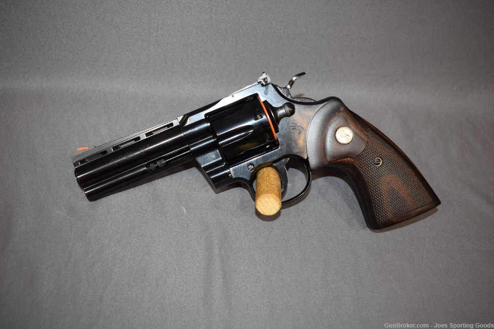 NiB - Blued Colt Python 4.25"- .357 Magnum Revolver w/ Factory Case-img-1