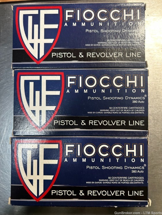 Fiocchi Pistol Shooting Dynamics 380acp 95gr FMJ 150rds-img-0