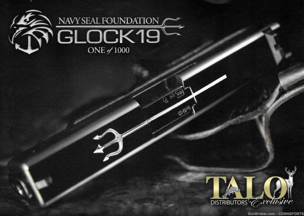 Glock 19 Gen4 9mm TALO Navy Seal Foundation #0001 of 1000 NEW FROM 2017-img-0