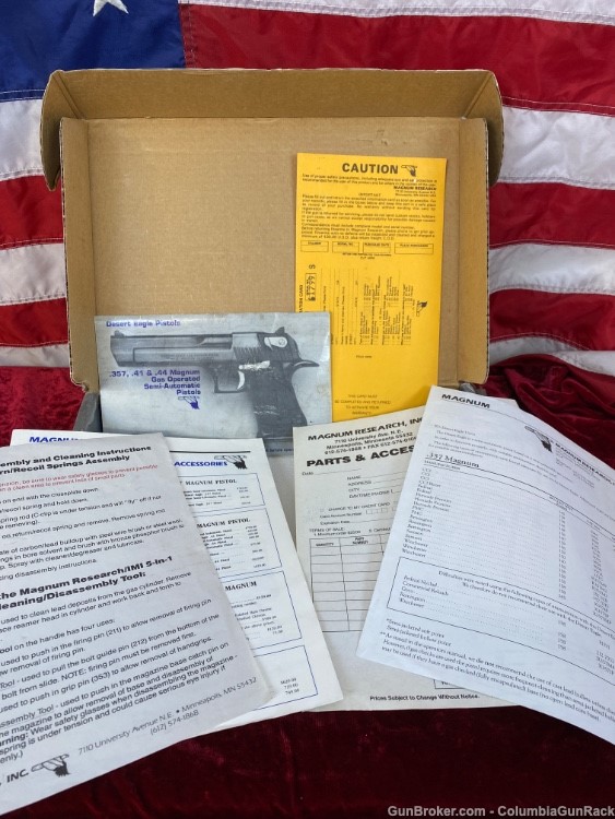 Magnum Research Desert Eagle MK VII 44 Magnum In box with paperwork!-img-20