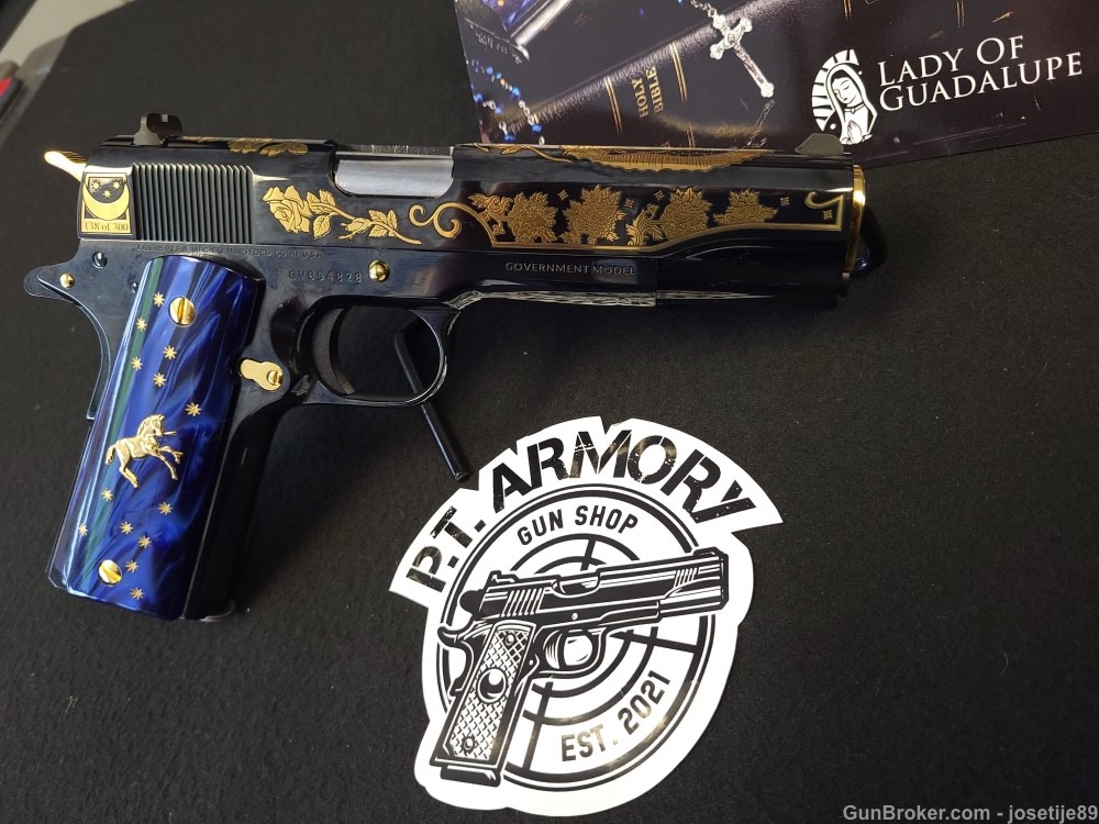 SK CUSTOMS COLT 1911 38 Super LADY OF GUADALUPE #138 OF 300-img-2