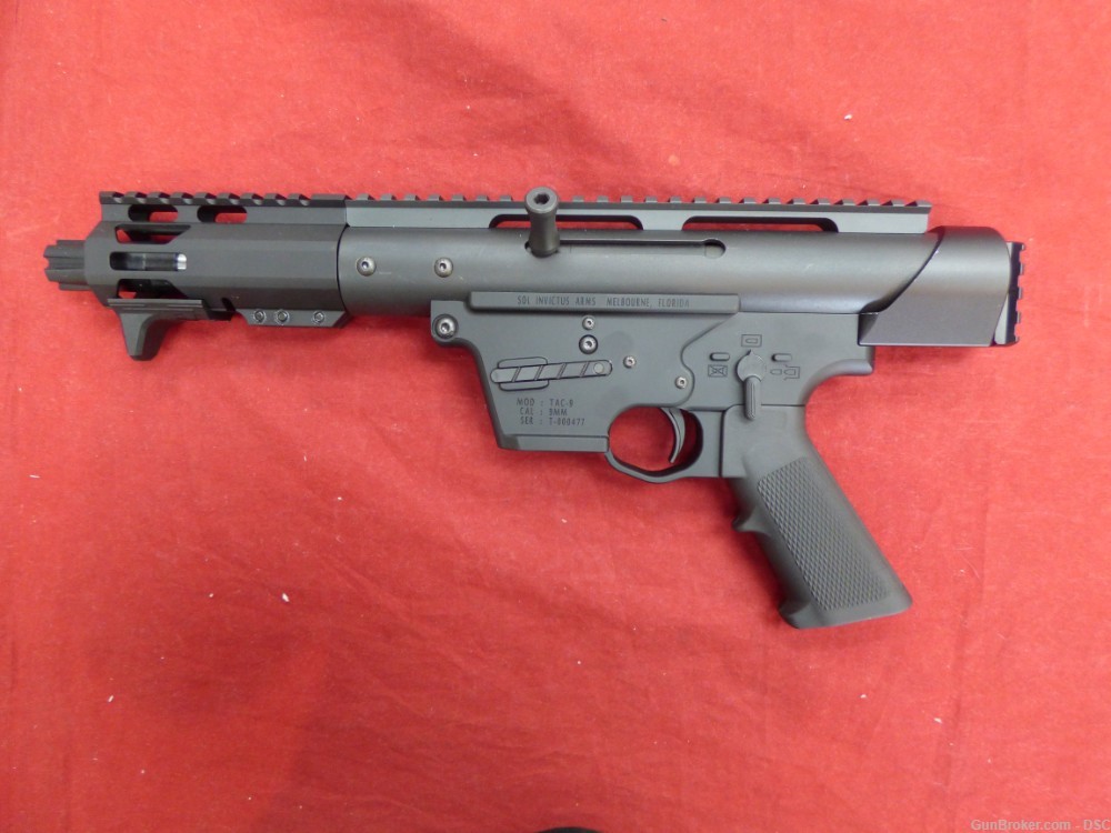 Sol Invictus Tac-9 5.5" Pistol - 9mm Tac9 MLOK Glock Magazines Tac9-img-1