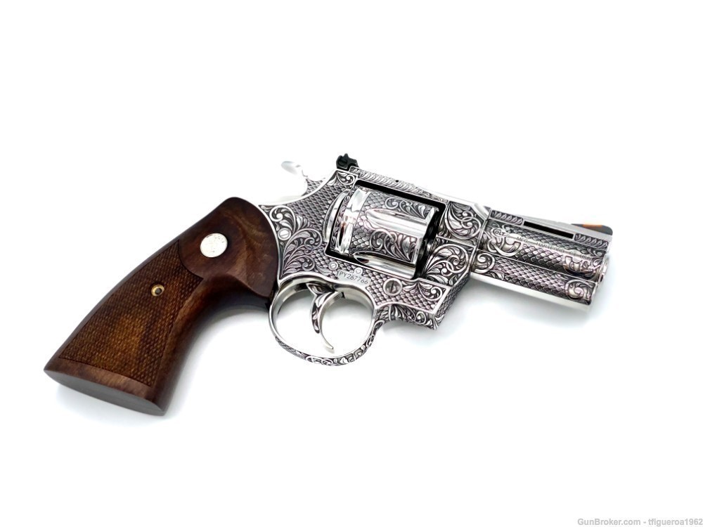 Colt Python .357 Magnum 3" Engraved and Polished-img-1