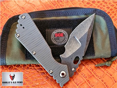 MICK STRIDER CUSTOM XL KNIFE NIGHTMARE GRIND W/ MAGMA GRANDPA FINISH BLADE 