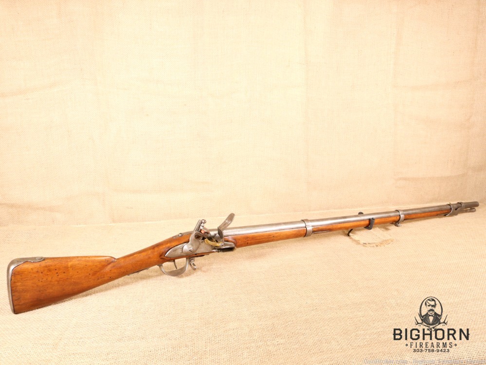 Antique French MLE. 1777 Flintlock-Rifle, .69 Cal, 40", Charleville Musket-img-0