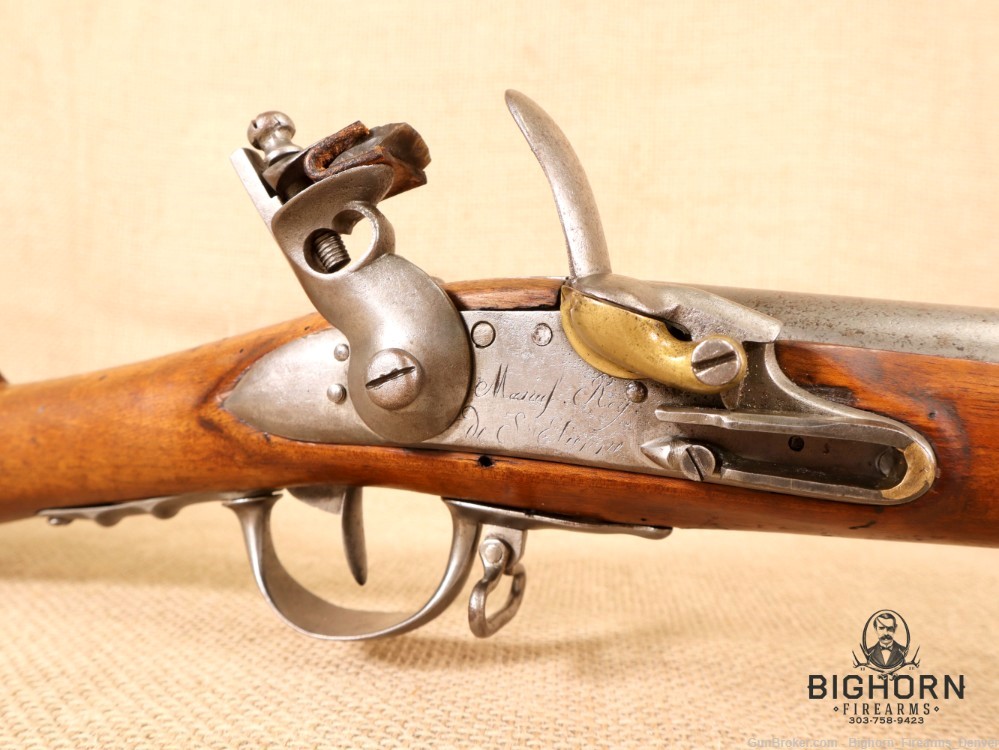 Antique French MLE. 1777 Flintlock-Rifle, .69 Cal, 40", Charleville Musket-img-35