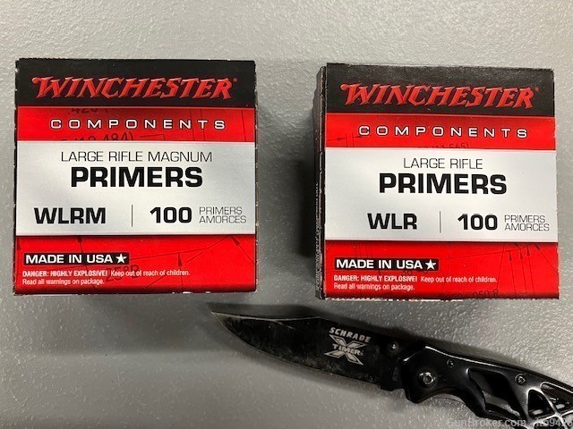Primers Large Rifle Magnum/Large rifle Winchester 500 EACH/1000 TOTAL-img-0