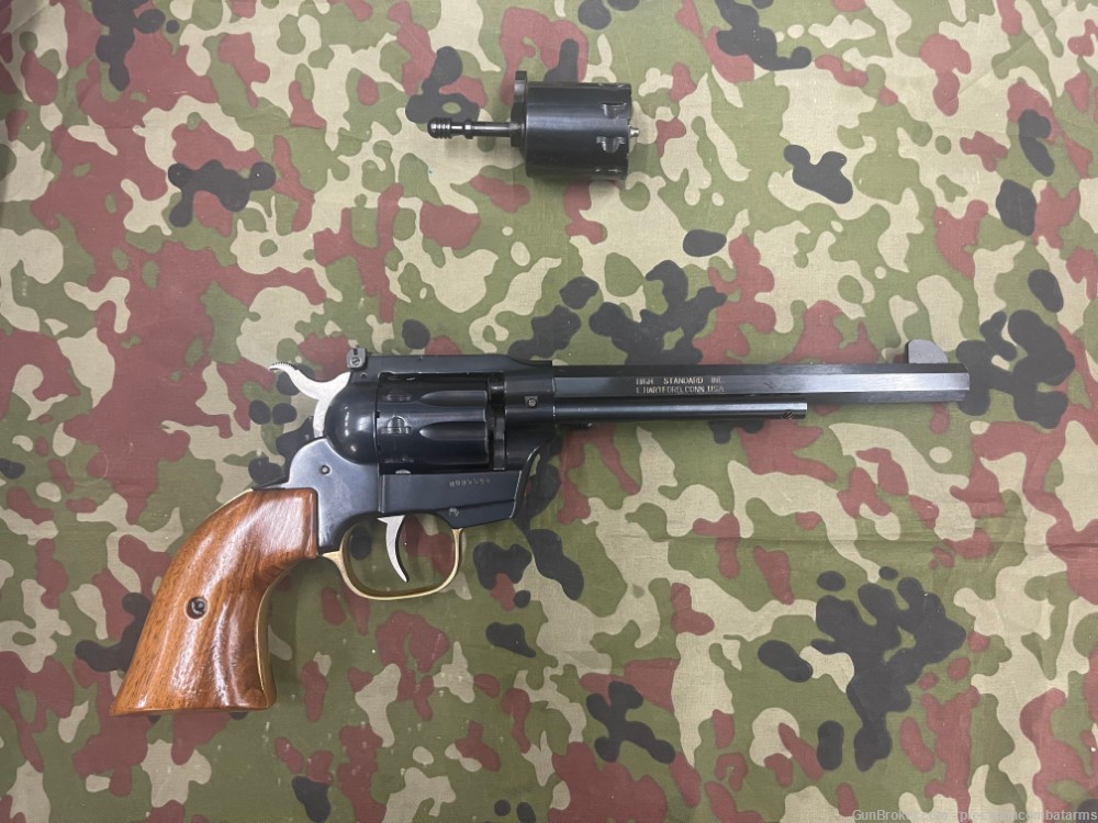 Scarce High Standard HIgh Sierra Double/Single Action 22 Cowboy Pistol-img-0