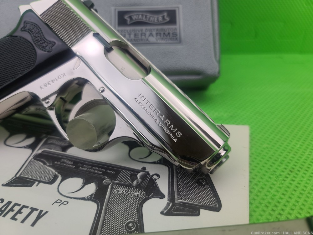 WALTHER PPK * 380 ACP * FACTORY NICKEL * Interarms Manufacture -img-7