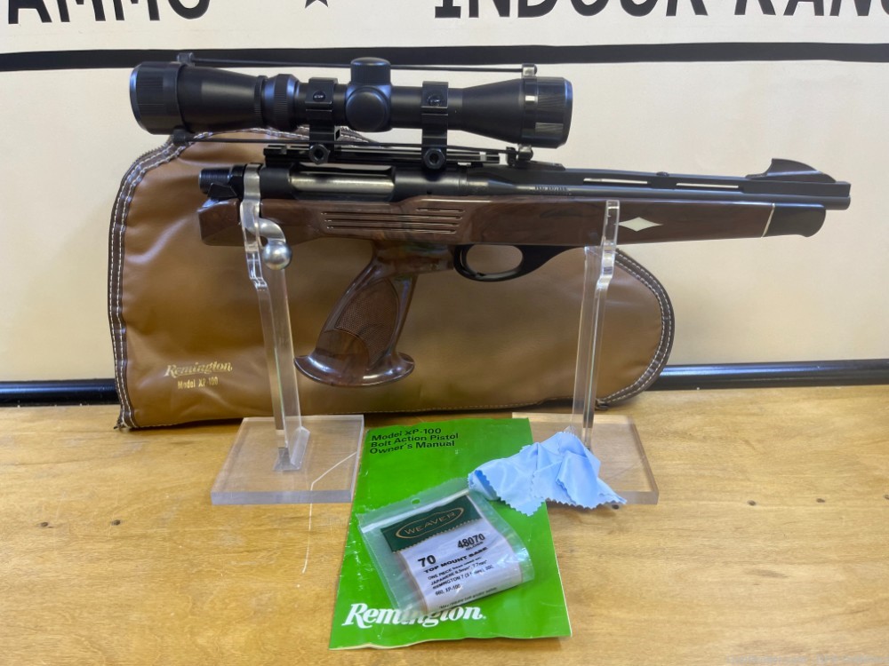 Remington XP-100 .221 Rem Fireball Pistol 10.75" w/ orig. Case - MFG 1981-img-0