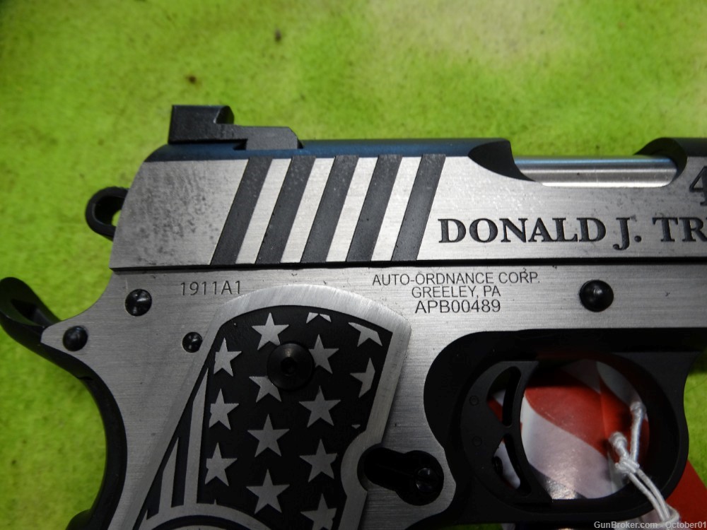 Auto Ordnance 1911 45th President Trump One "Make America Great" Stainless-img-13