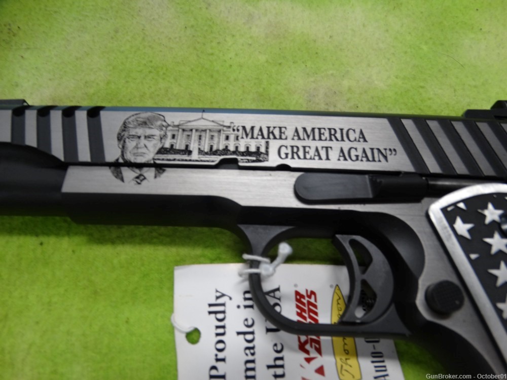 Auto Ordnance 1911 45th President Trump One "Make America Great" Stainless-img-2