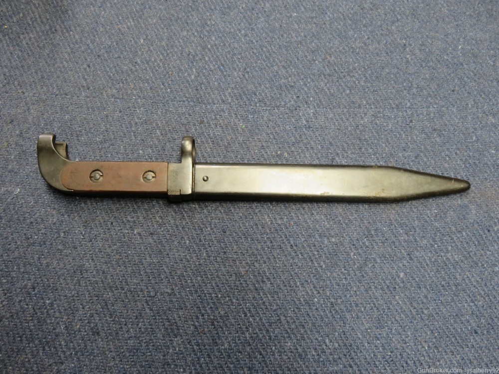 POLISH AK-47 FIRST MODEL BAYONET W/ SCABBARD-“OVAL 11” 1958-EXCELLENT-img-0