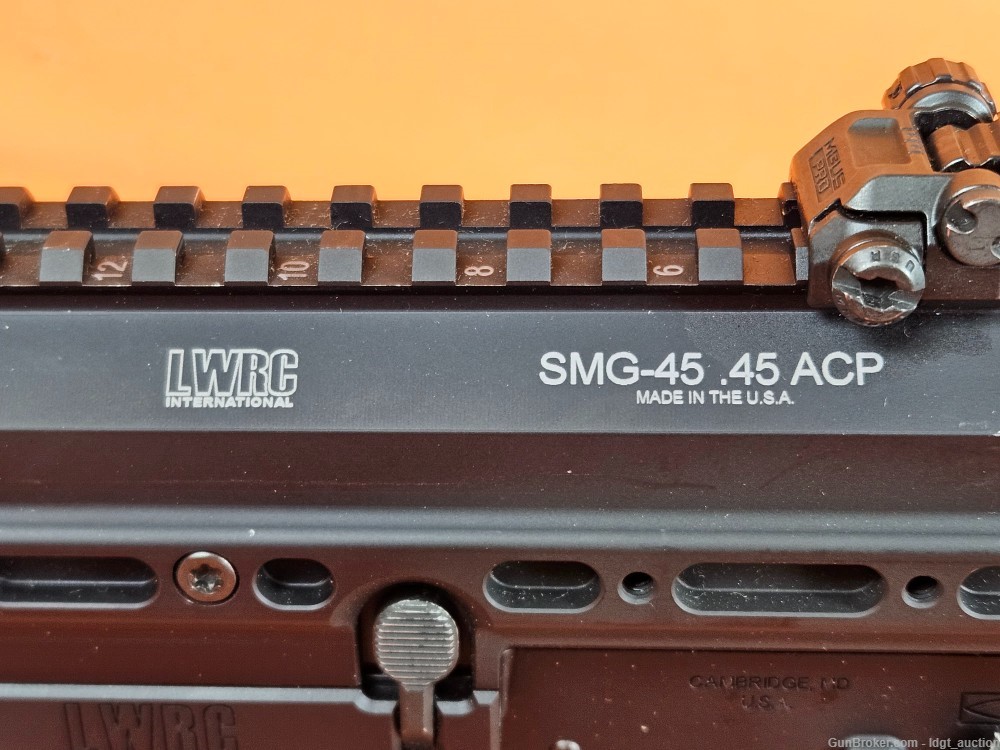 LWRC SMG-45 SBR Semi Auto .45 ACP With Folding Stock, 4 Mags, Box, Manual-img-16