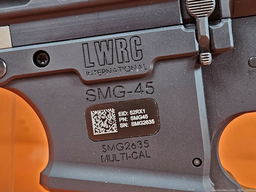 LWRC SMG-45 SBR Semi Auto .45 ACP With Folding Stock, 4 Mags, Box, Manual-img-15