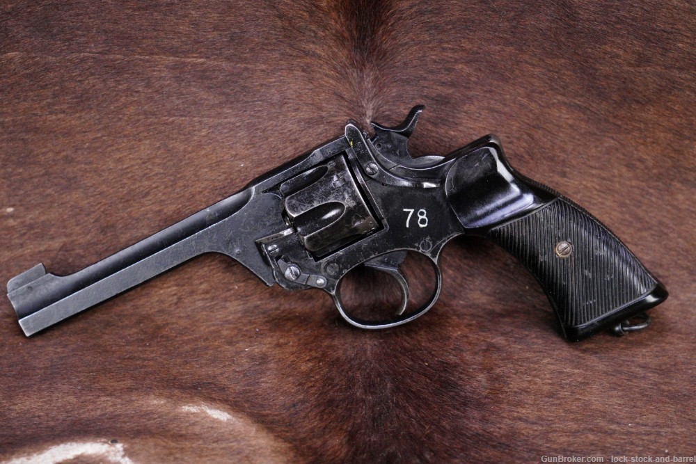 Enfield No. 2 MK I .38 S&W 5” Double Action SA/DA Revolver, MFD 1933 C&R-img-3