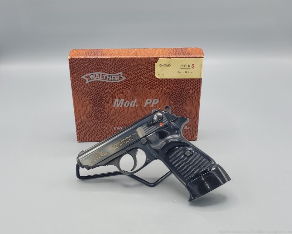 Walther PPK/S .22 LR 3.85" Semi Auto Pistol Black .22LR PPK S DA/SA -img-0