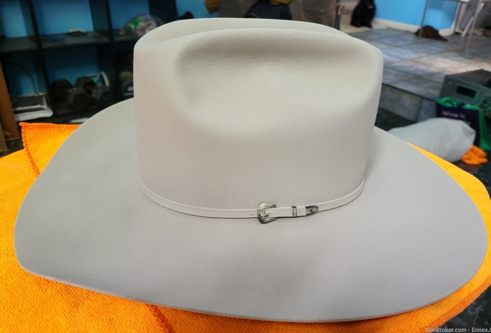 Sean Ryon 30x Platinum Beaver size 7 1/8 Cowboy Hat with case-img-4