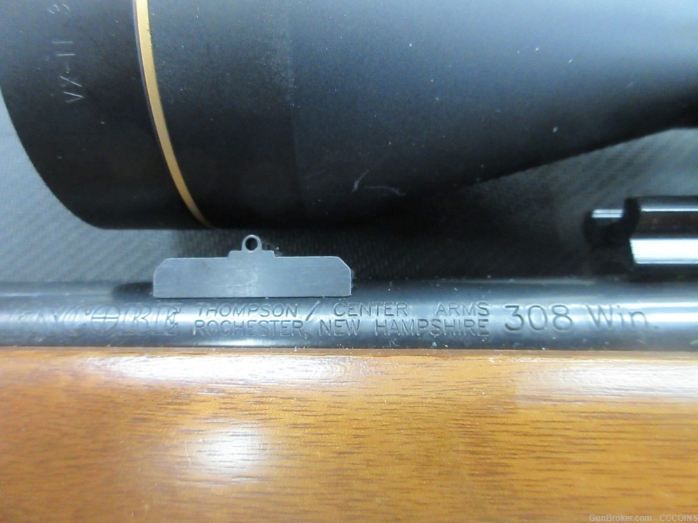 Thompson Center Encore Rifle w/ 24" .308 Win Barrel Leupold scope -img-12