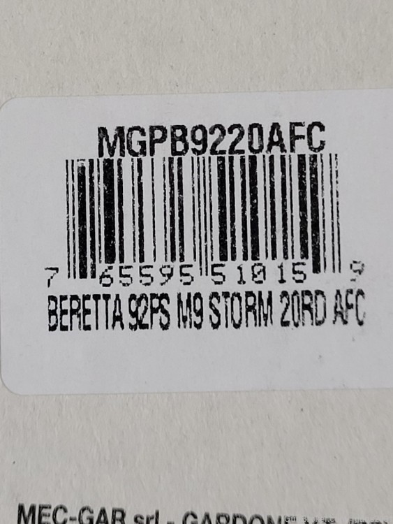 Mecgar Beretta 92fs  20 round mag-img-1