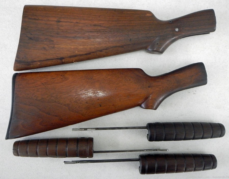 Marlin Model 38 22 cal. Stocks, Forearms Operating Rods Etc. Sold as a set.-img-0