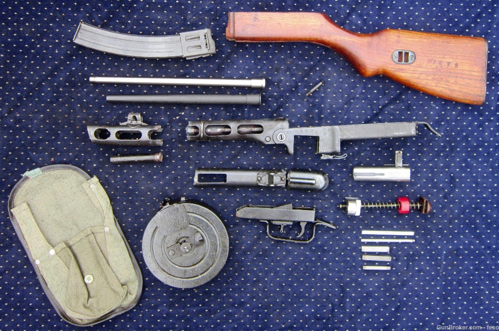 PPSH41 SEMIAUTO parts kit w/BARREL 9mm OR 7.62 Tok,w/Stickor Drum,NEW PICS!-img-12