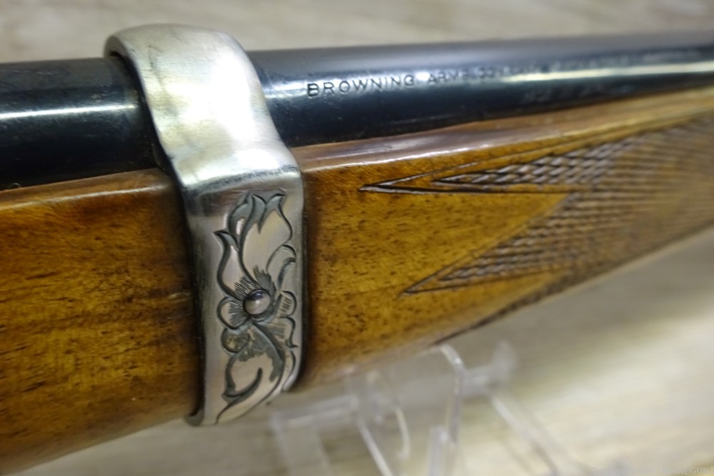 Engraved Browning BLR Winchester 358 Lever Action 20" Rifle No Reserve -img-2