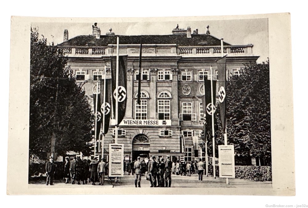 WW2 German SS Photo postcard lot Nuremberg flag AH stamp WWII NSDAP sa -img-3