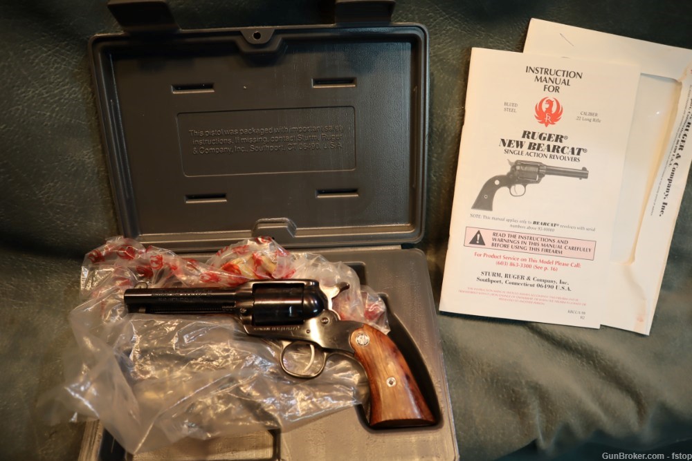 Ruger New Bearcat 22LR  4" barrel serial #237 New in the box with papers.-img-0