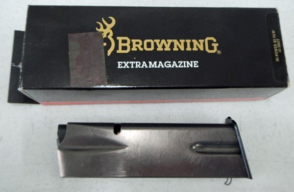 Browning Hi-Power 40 S & W Magazines. Two NEW Factory 10 rd. mags.-img-2