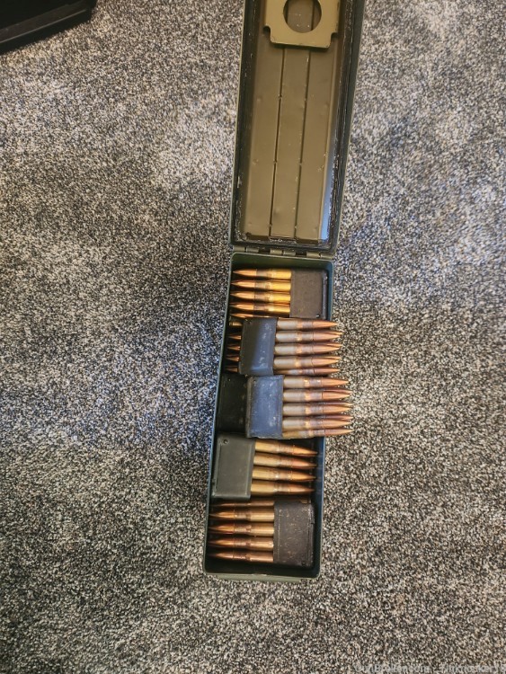 M1 M2 CMP 30-06 Ammo,  280rd. Spam can, Garand clips, Enblocs-img-0