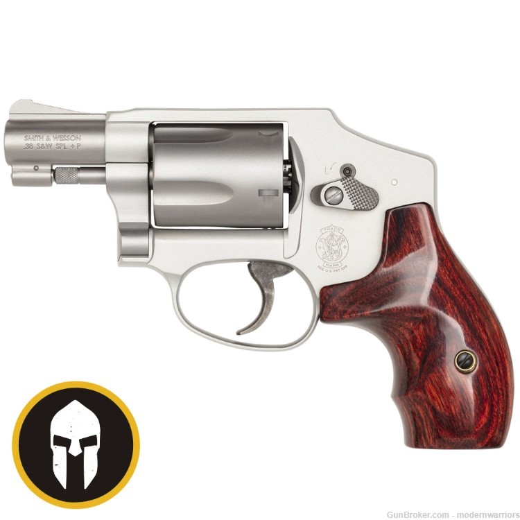 Smith & Wesson 642-2 Ladysmith-1.88" Bbl (.38 SPL +P) 5-Shot-Stainless/Wood-img-0