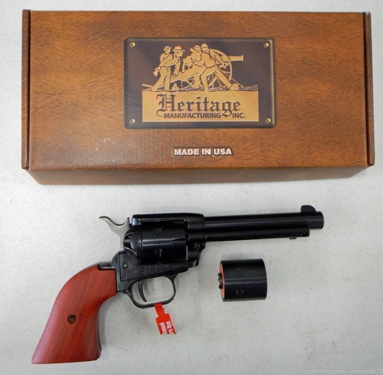 Heritage Rough Rider. 22/22 mag cal. 4.75” bbl. 6 shot. 2 cylinders. NEW!-img-0