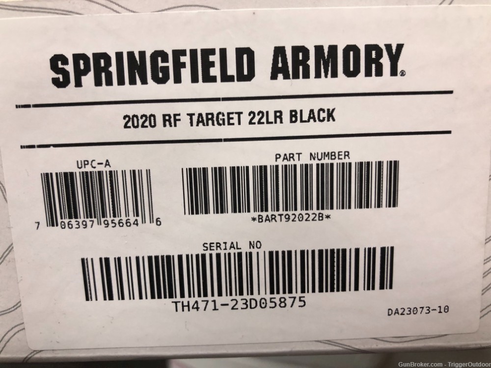 Springfield 2020 RF Target Rifle .22LR W/ 10rnd rotary magazine NIB -img-3