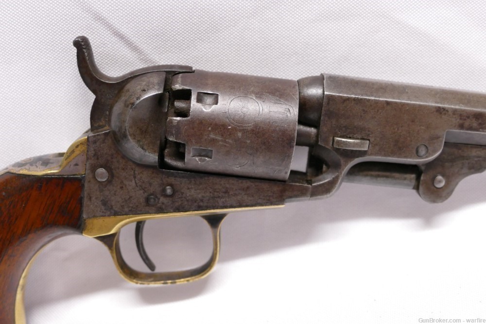 Rare Colt 1849 Pocket "Buffalo" Colt Revolver cal. 31 D. Co. 74th N. Y. -img-8