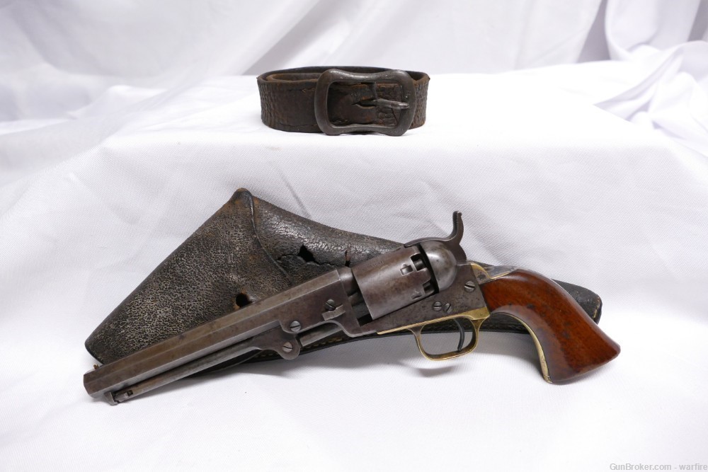Rare Colt 1849 Pocket "Buffalo" Colt Revolver cal. 31 D. Co. 74th N. Y. -img-0