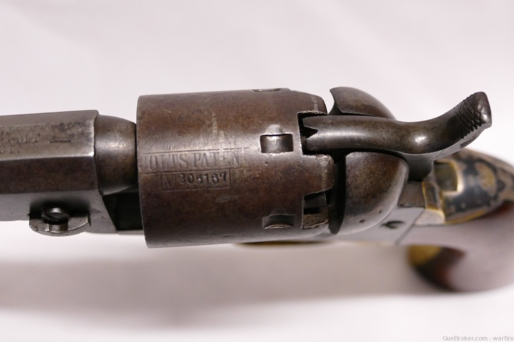 Rare Colt 1849 Pocket "Buffalo" Colt Revolver cal. 31 D. Co. 74th N. Y. -img-17