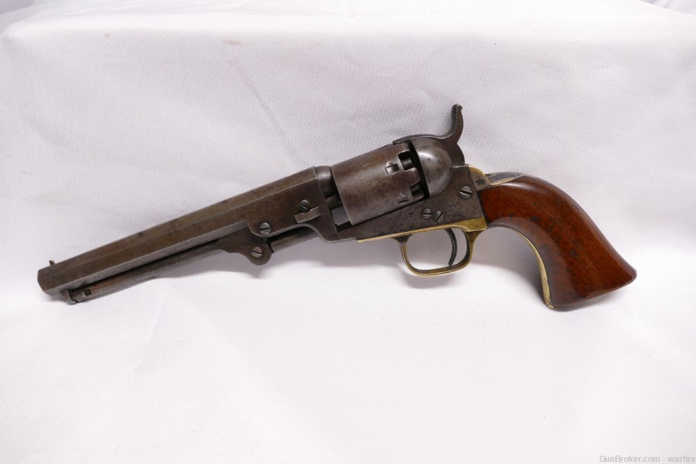 Rare Colt 1849 Pocket "Buffalo" Colt Revolver cal. 31 D. Co. 74th N. Y. -img-1